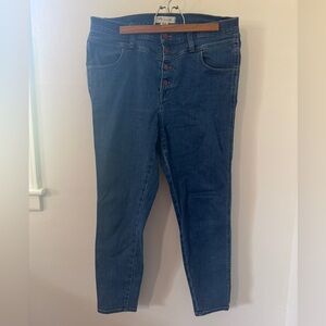 Madewell High Rise Dark Blue Jeans
